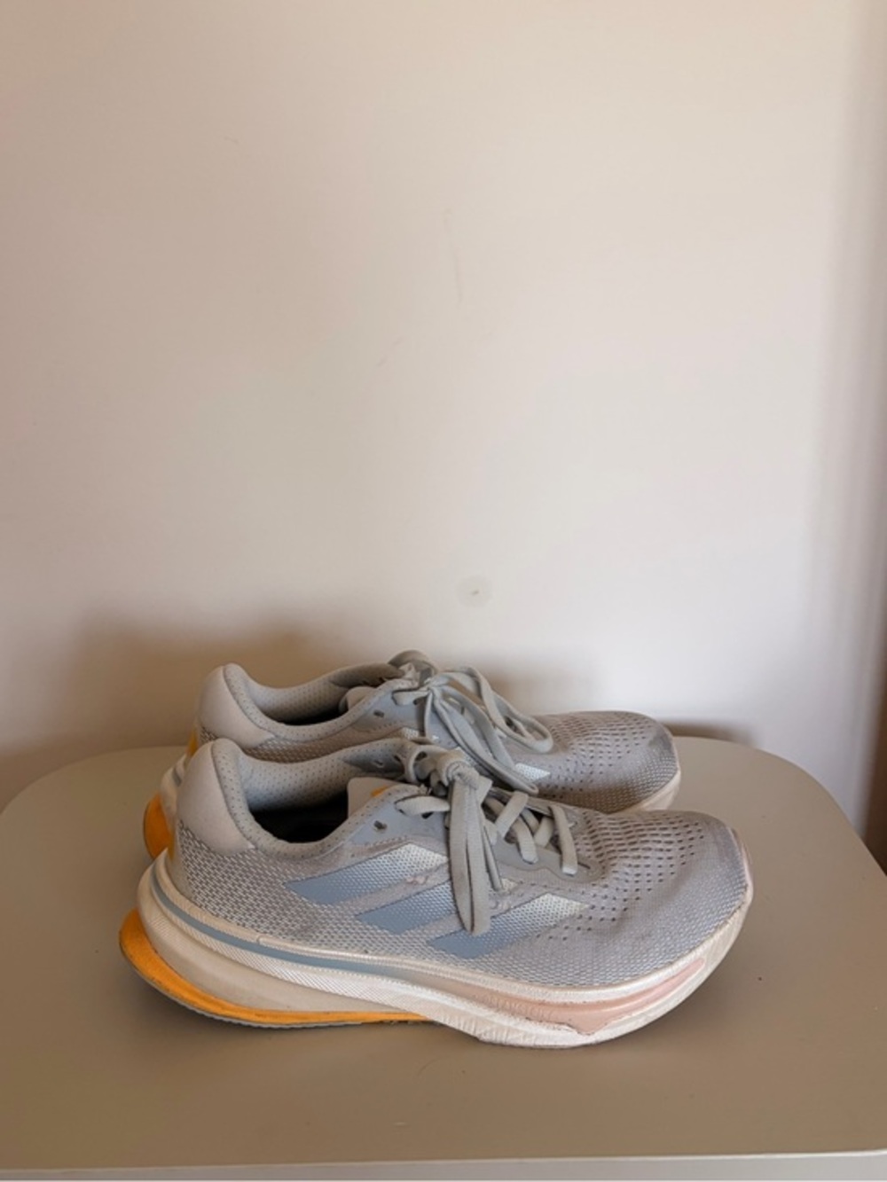 Adidas Supernova Rise Women’s Running Shoes Gray Blue Orange Sz 5.5